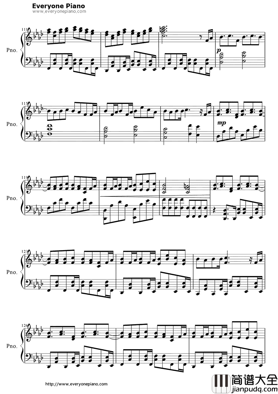 セツナトリップ钢琴谱_LastNote.　_GUMI