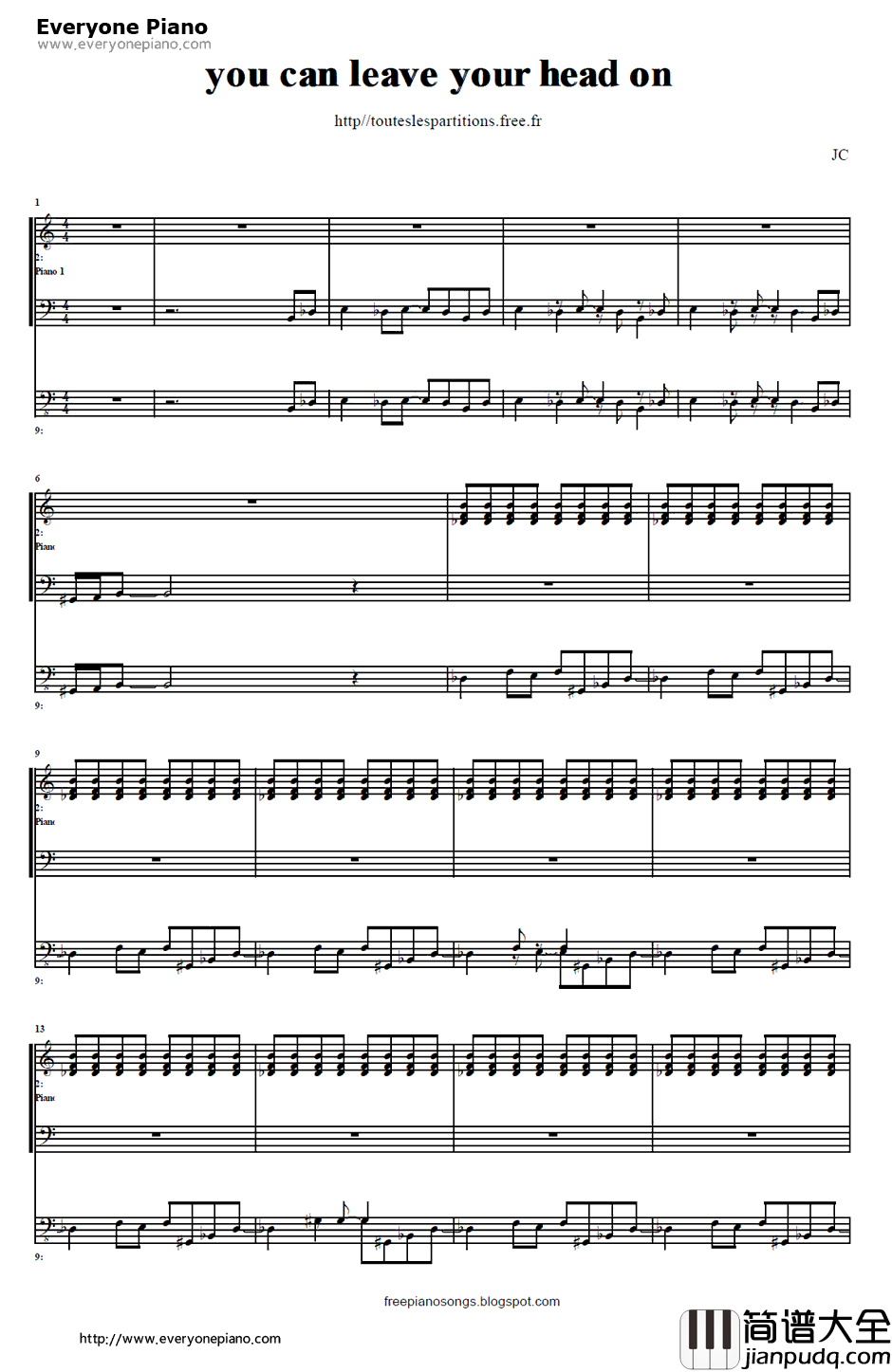 You_Can_Leave_Your_Hat_On伴奏钢琴谱_JoeCocker