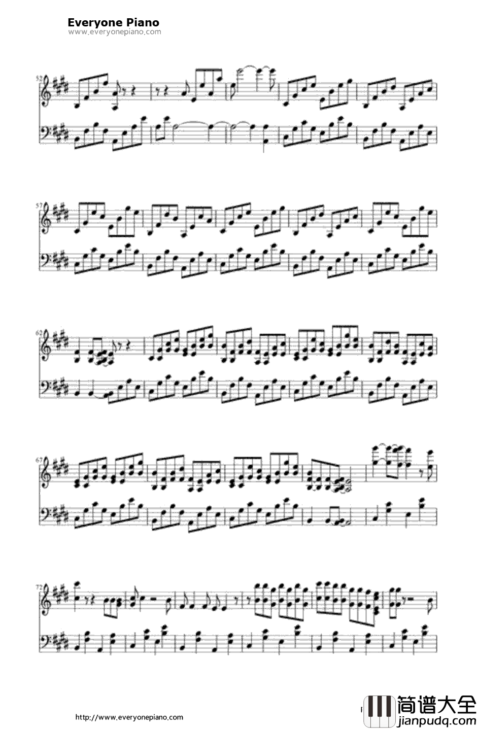 Good_Feeling钢琴谱_FloRida