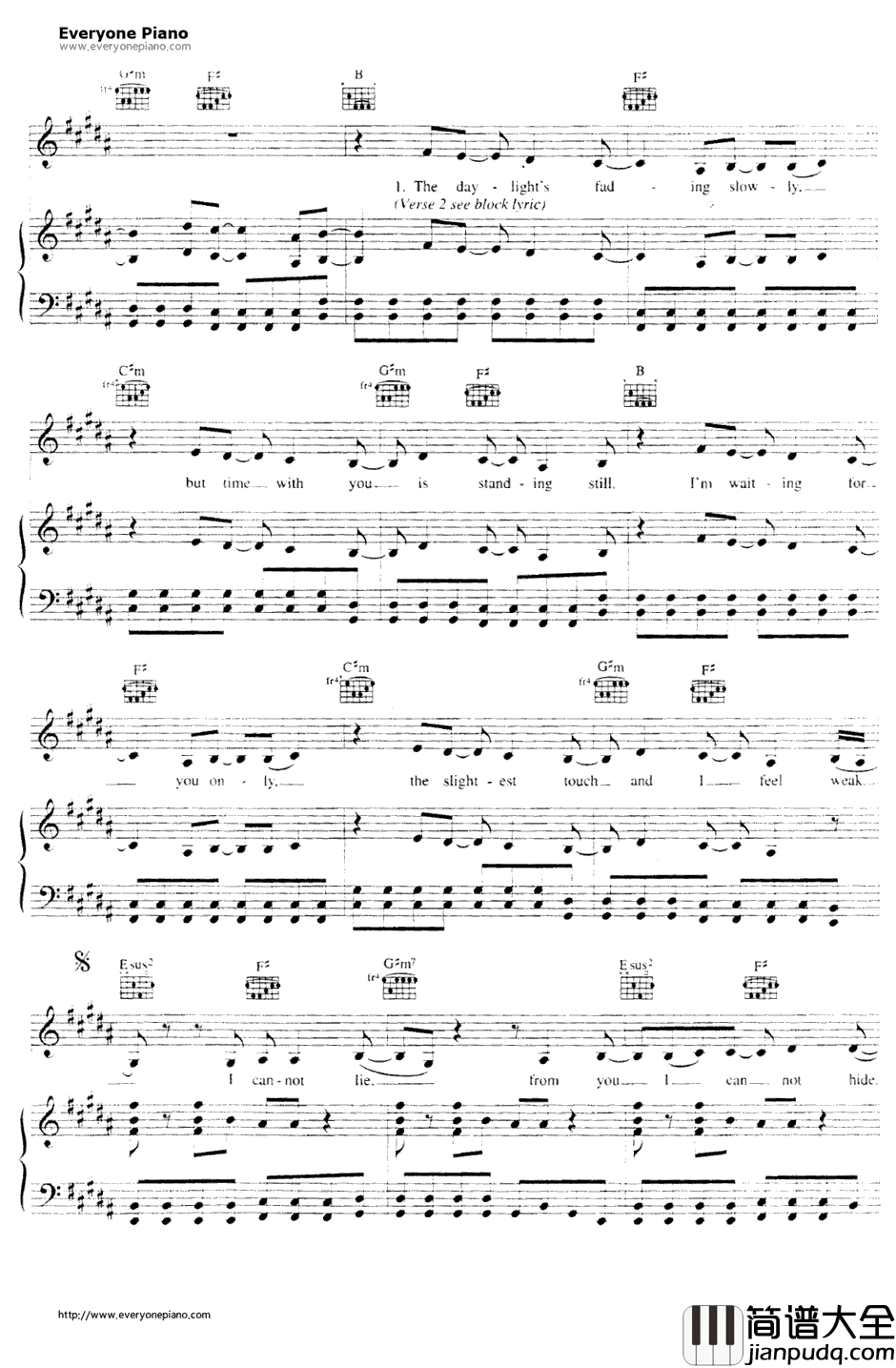 Breathless钢琴谱_TheCorrs