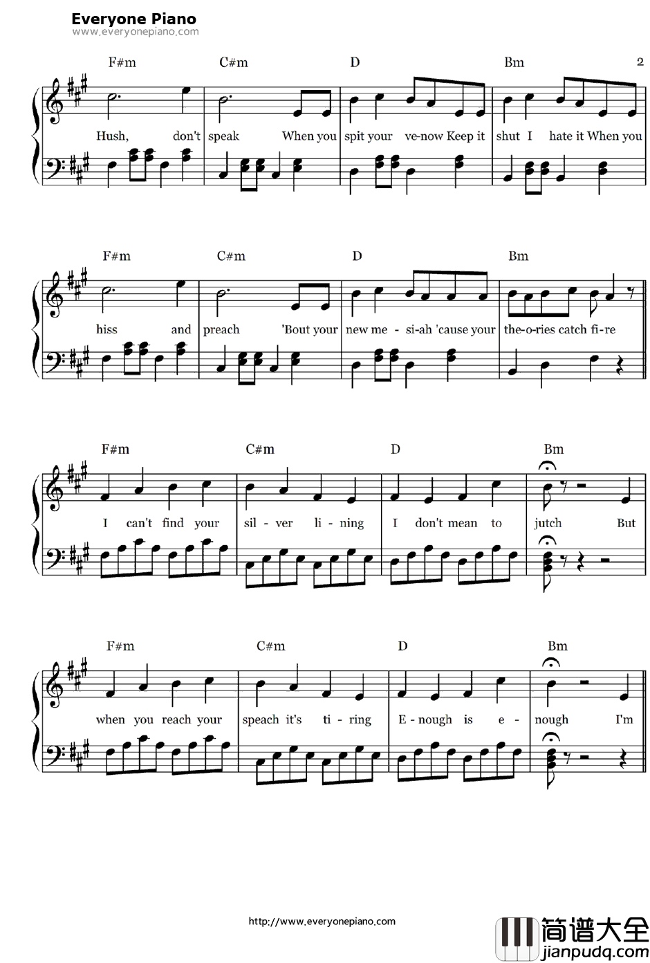 La_La_La钢琴谱_NaughtyBoy&SamSmith