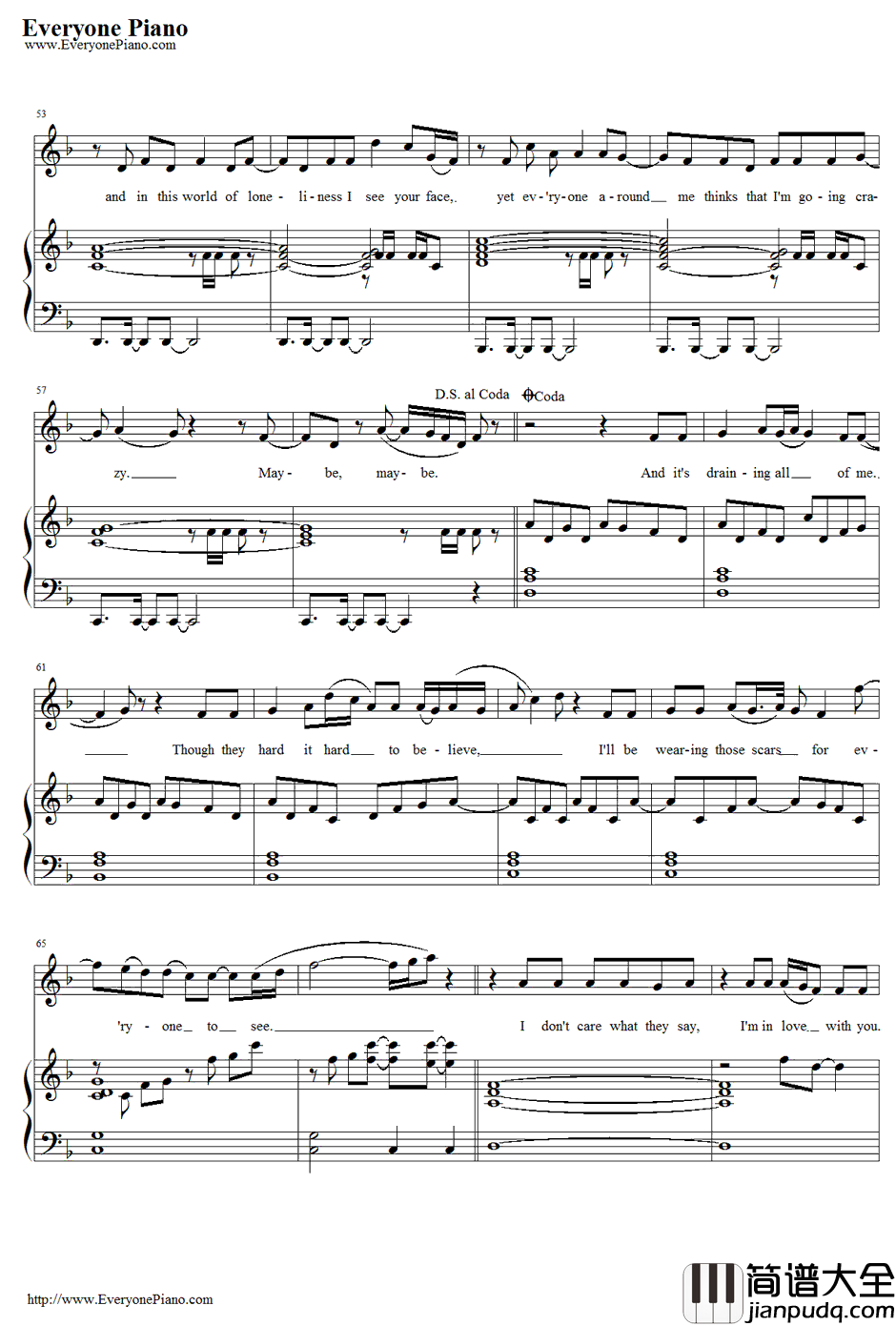 Bleeding_Love钢琴谱_LeonaLewis