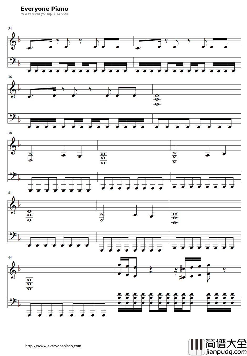 Mein_Herz_Brennt钢琴谱_Rammstein