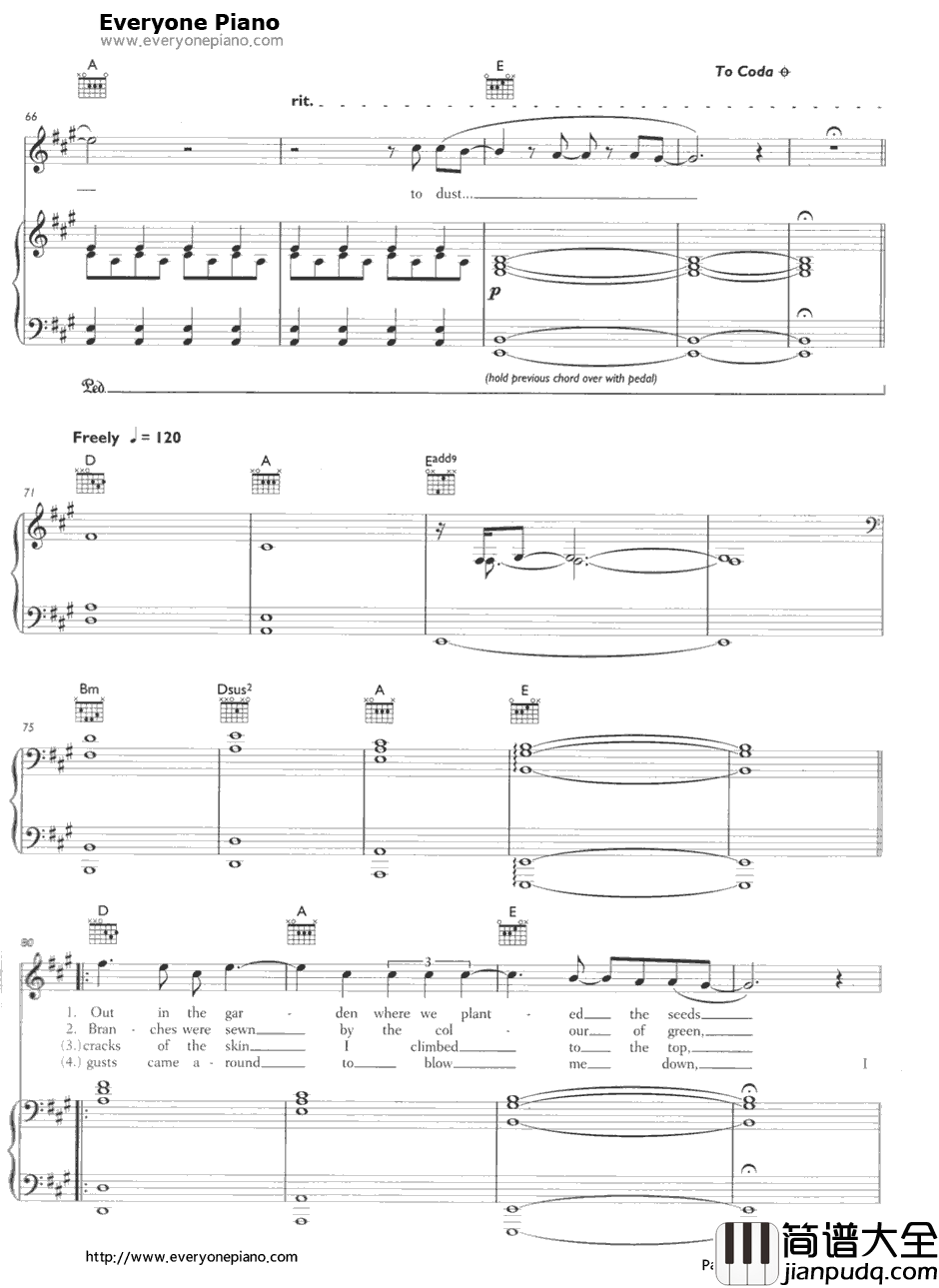 To_Build_a_Home钢琴谱_TheCinematicOrchestra