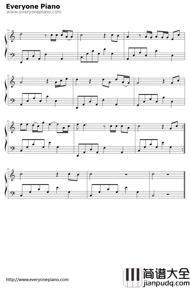 小薇钢琴谱_黄品源_小薇