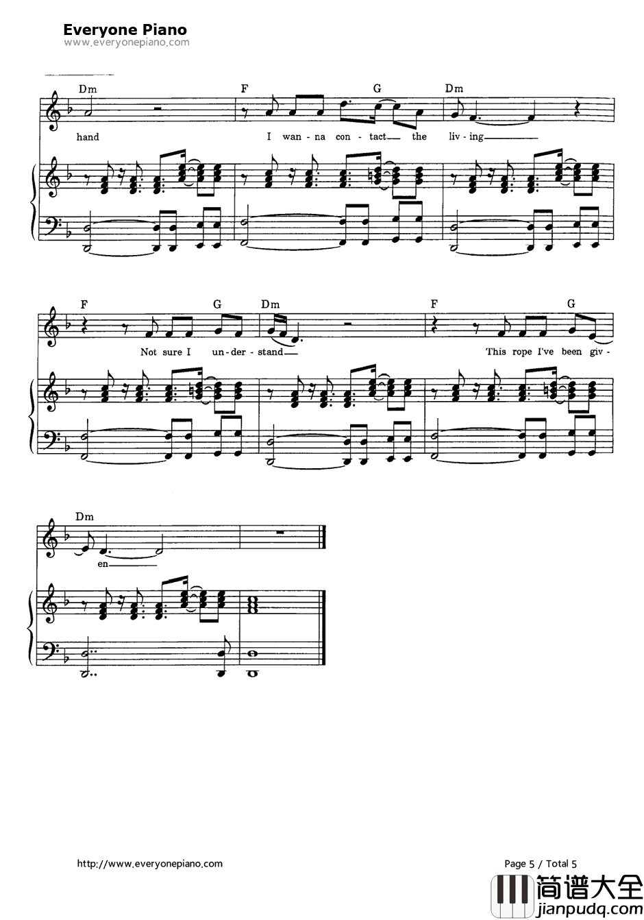 Feel钢琴谱_RobbieWilliams