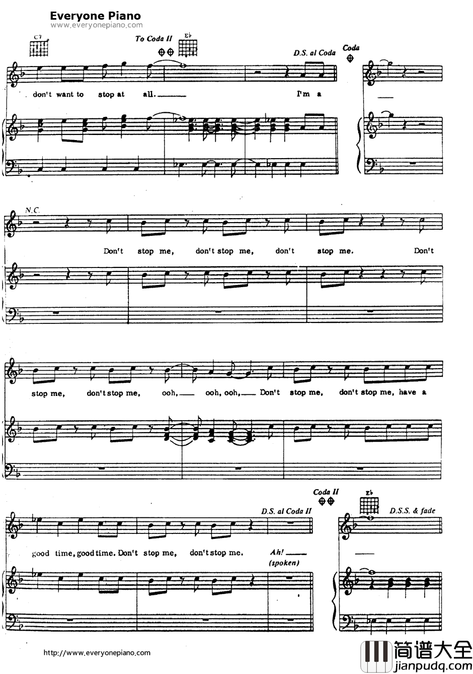 Don't_Stop_Me_Now钢琴谱_Queen