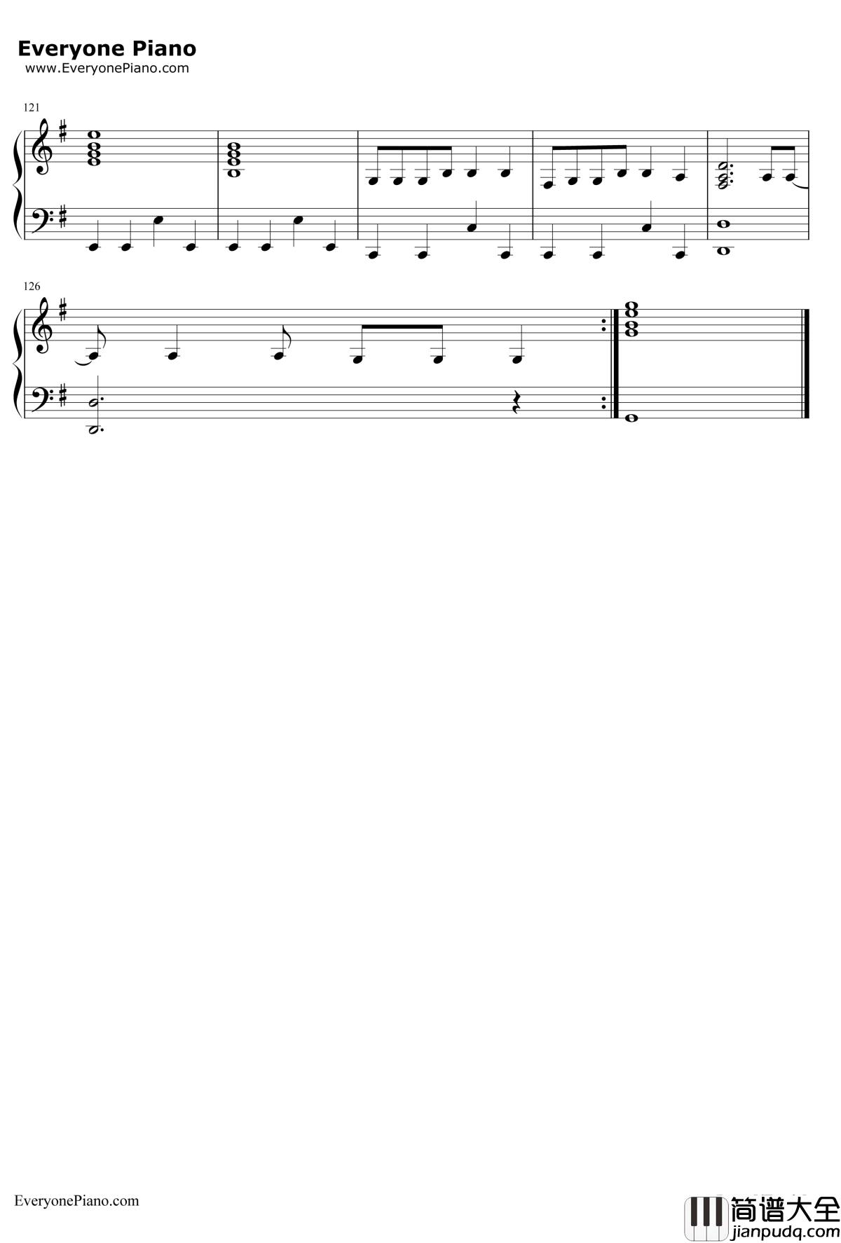 Begin_Again钢琴谱_TaylorSwift