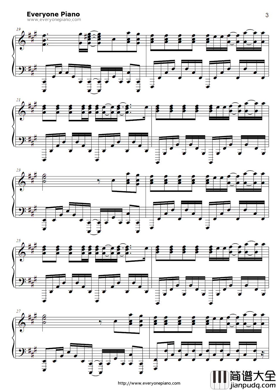 爱爱爱に撃たれてバイバイバイ钢琴谱_FLOW_武士弗拉明戈OP2