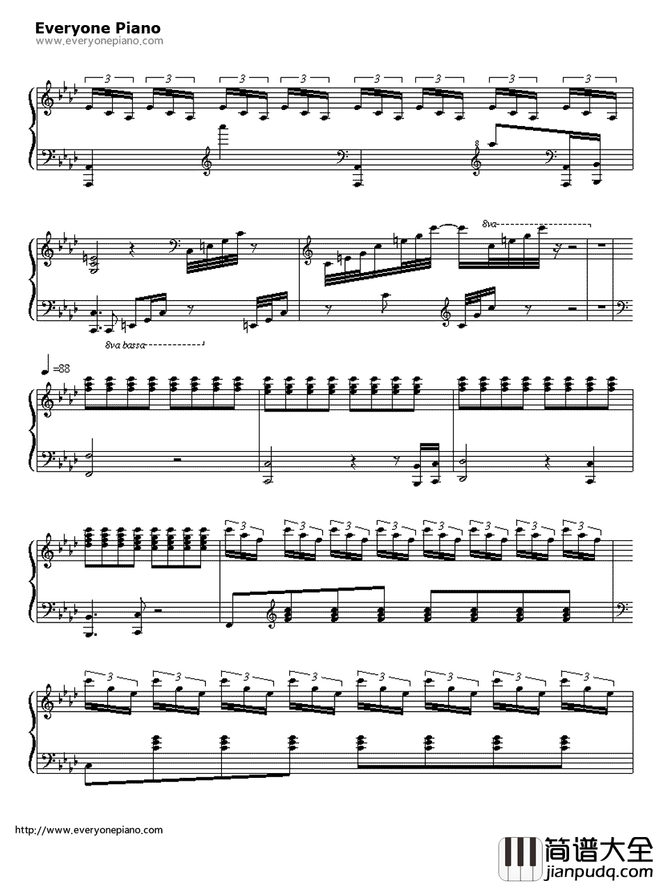 Trap钢琴谱_刘宪华_Junior_M成员刘宪华