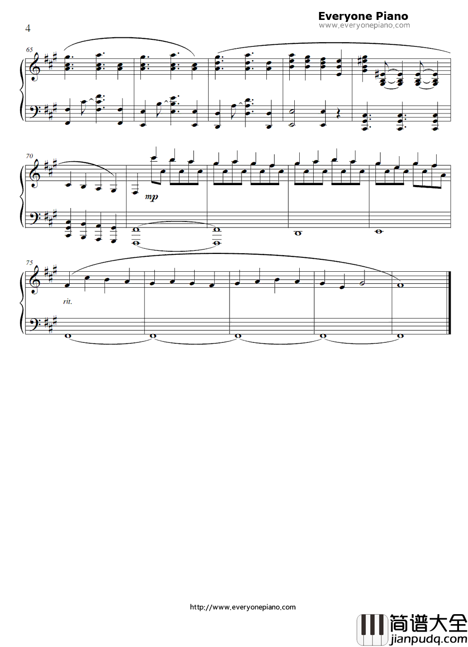 血の涙钢琴谱_松原健一_恶魔城2：诅咒的封印OST