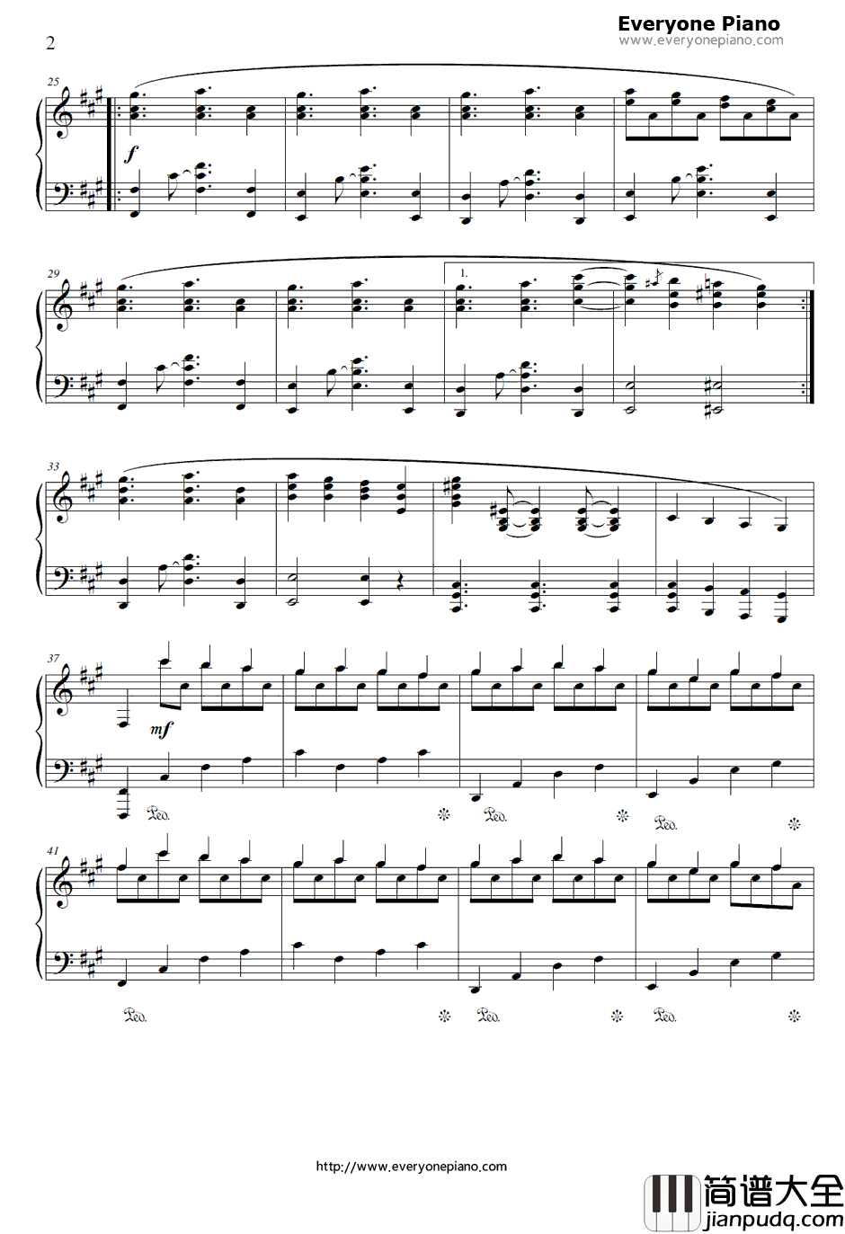 血の涙钢琴谱_松原健一_恶魔城2：诅咒的封印OST