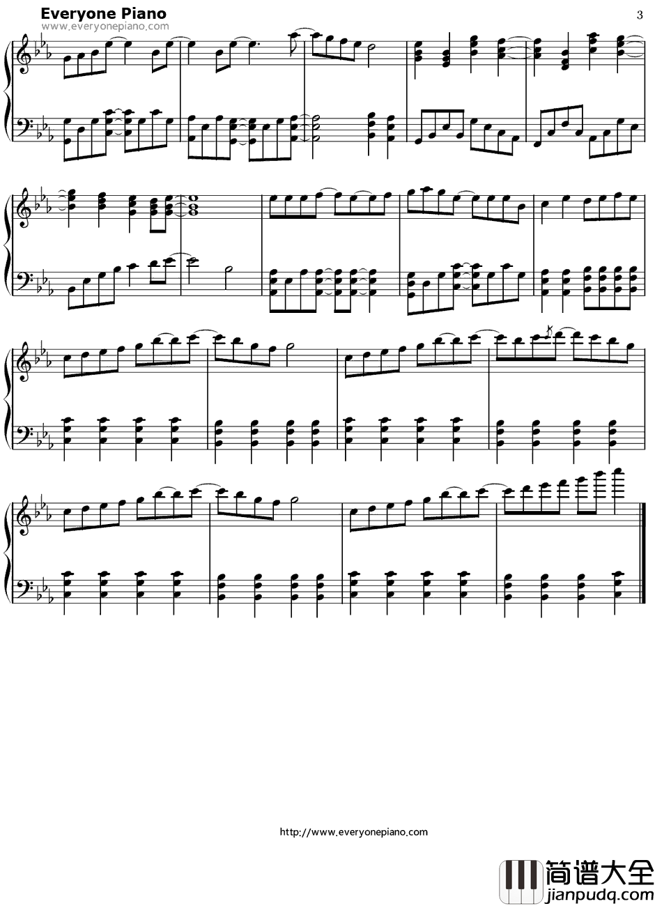 徒然モノクローム钢琴谱_フジファブリック_钓球OP