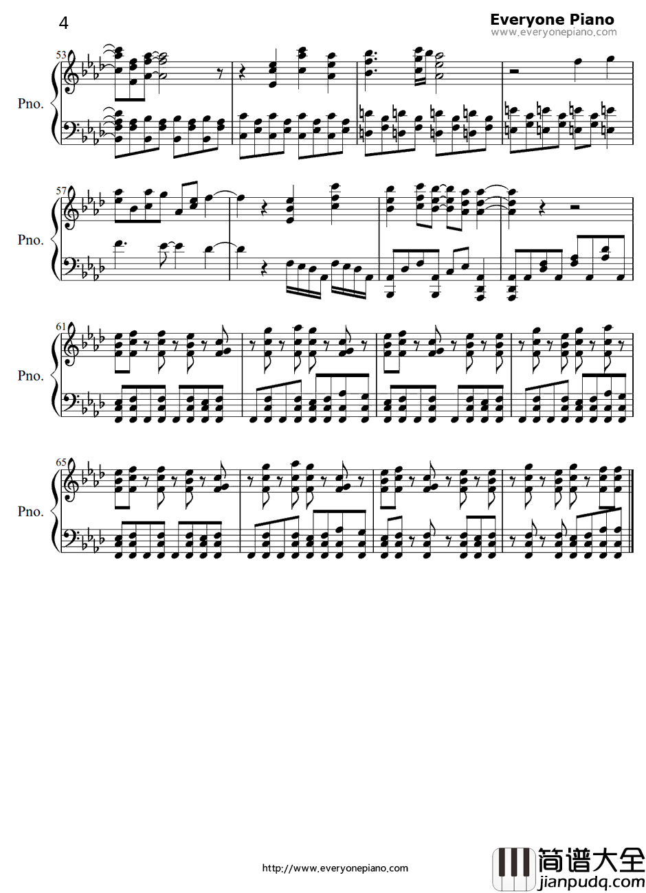 No_pain_No_game钢琴谱_ナノ_惊爆游戏OP