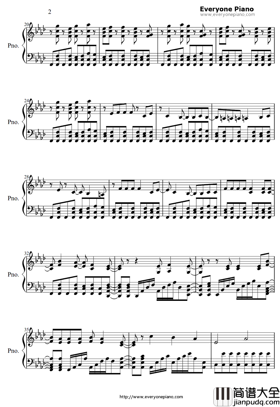 No_pain_No_game钢琴谱_ナノ_惊爆游戏OP