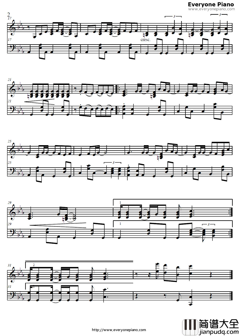 おもかげ钢琴谱_林原めぐみ_通灵王ED2