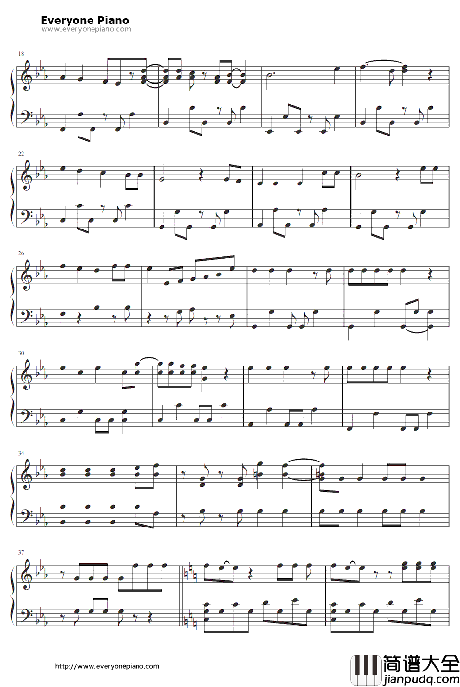 希望的リフレイン钢琴谱_AKB48_充满希望的副歌_AKB48