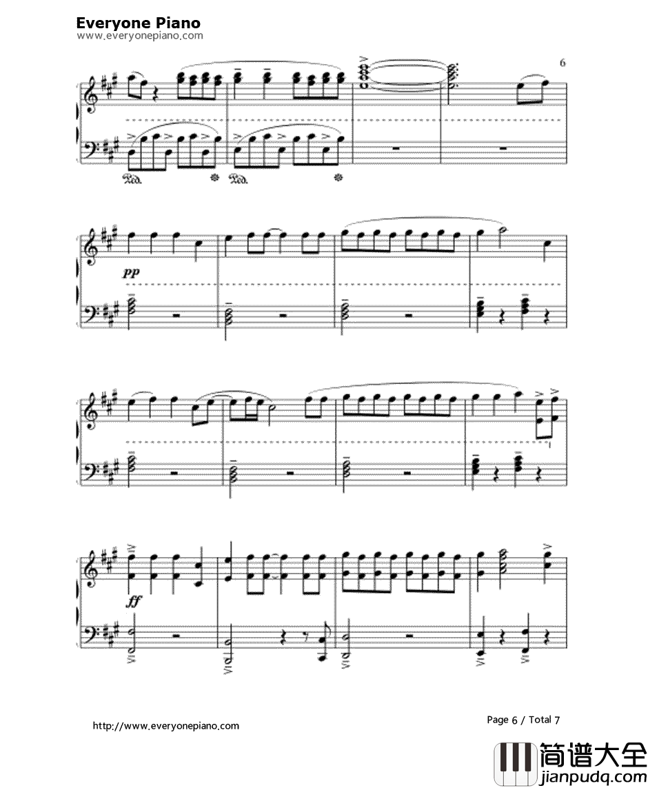 wolf（狼与美女）钢琴谱_EXO