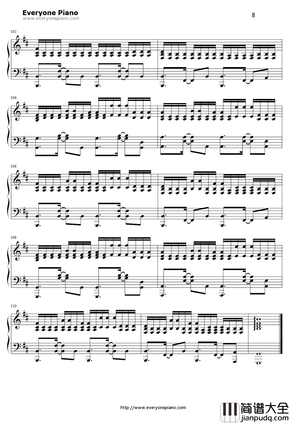 很奇怪我爱你钢琴谱__张杰