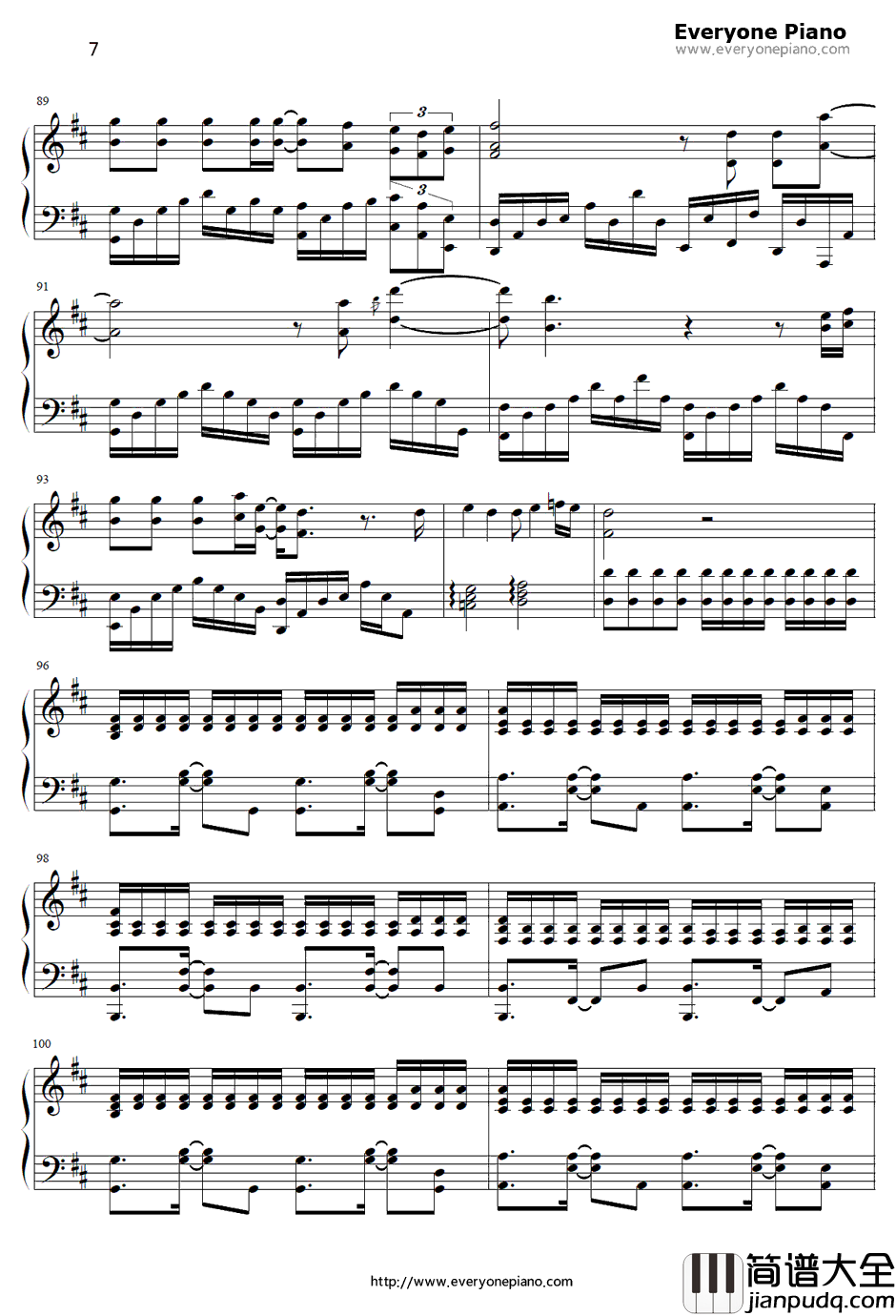 很奇怪我爱你钢琴谱__张杰