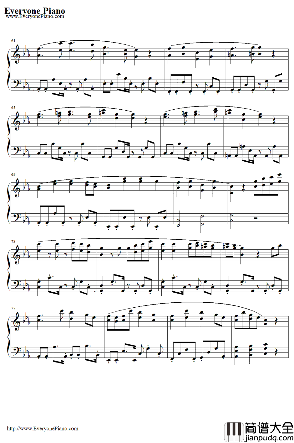 レーザービーム钢琴谱_Perfume