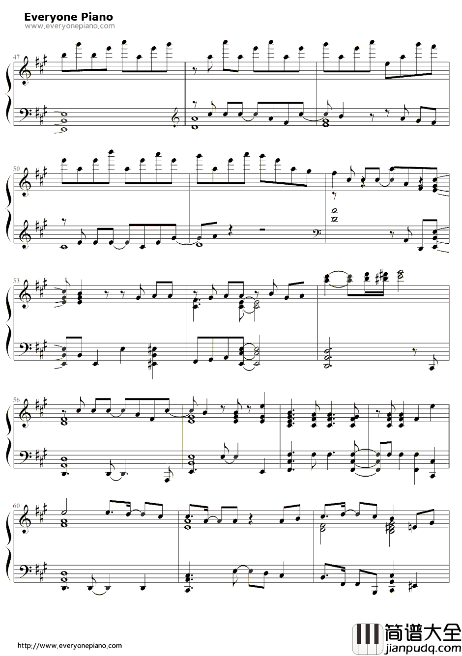 Knocking_on_the_mind钢琴谱_圣川真斗(铃村健一)_歌之王子殿下第一季圣川真斗角色歌