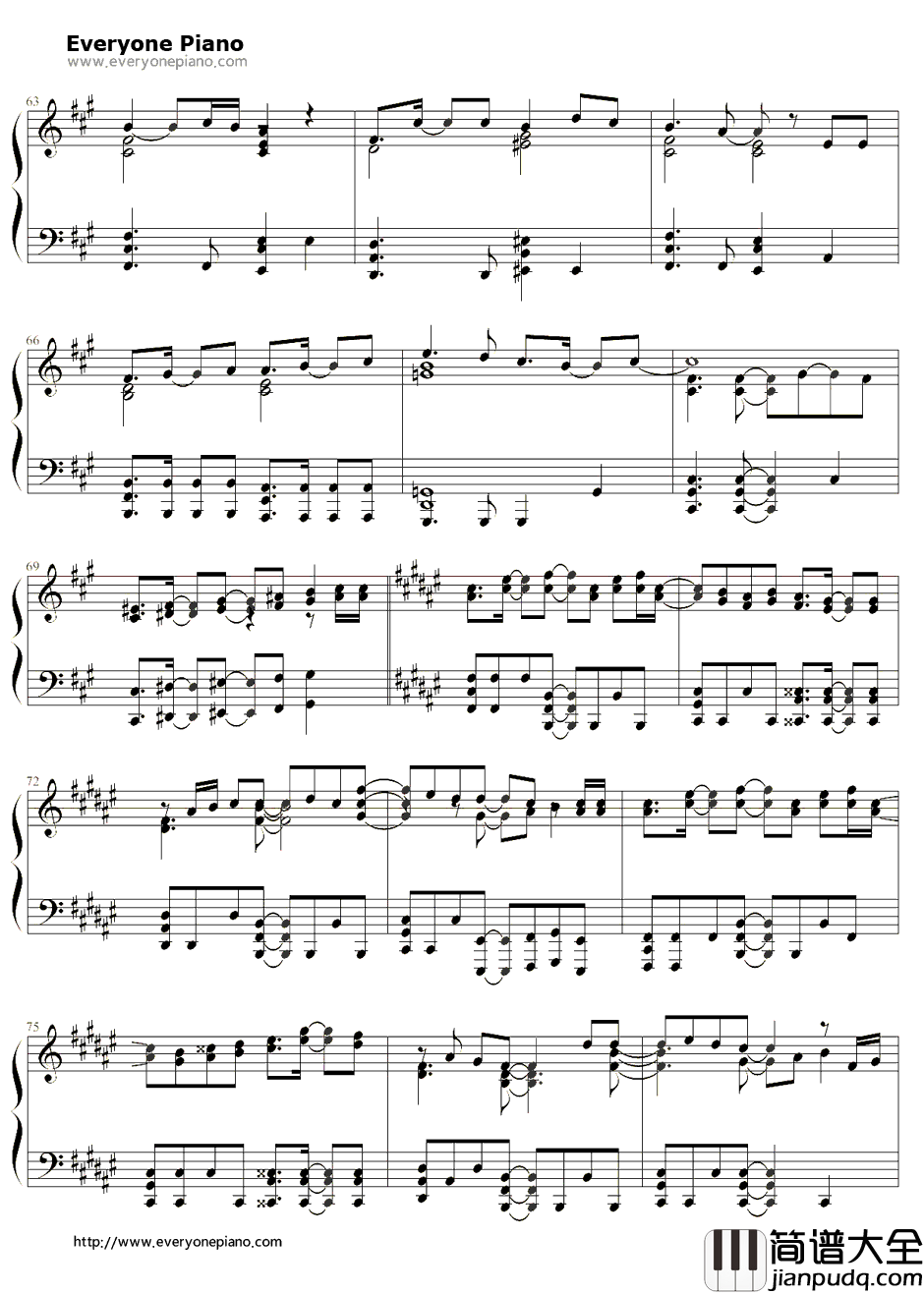 Knocking_on_the_mind钢琴谱_圣川真斗(铃村健一)_歌之王子殿下第一季圣川真斗角色歌