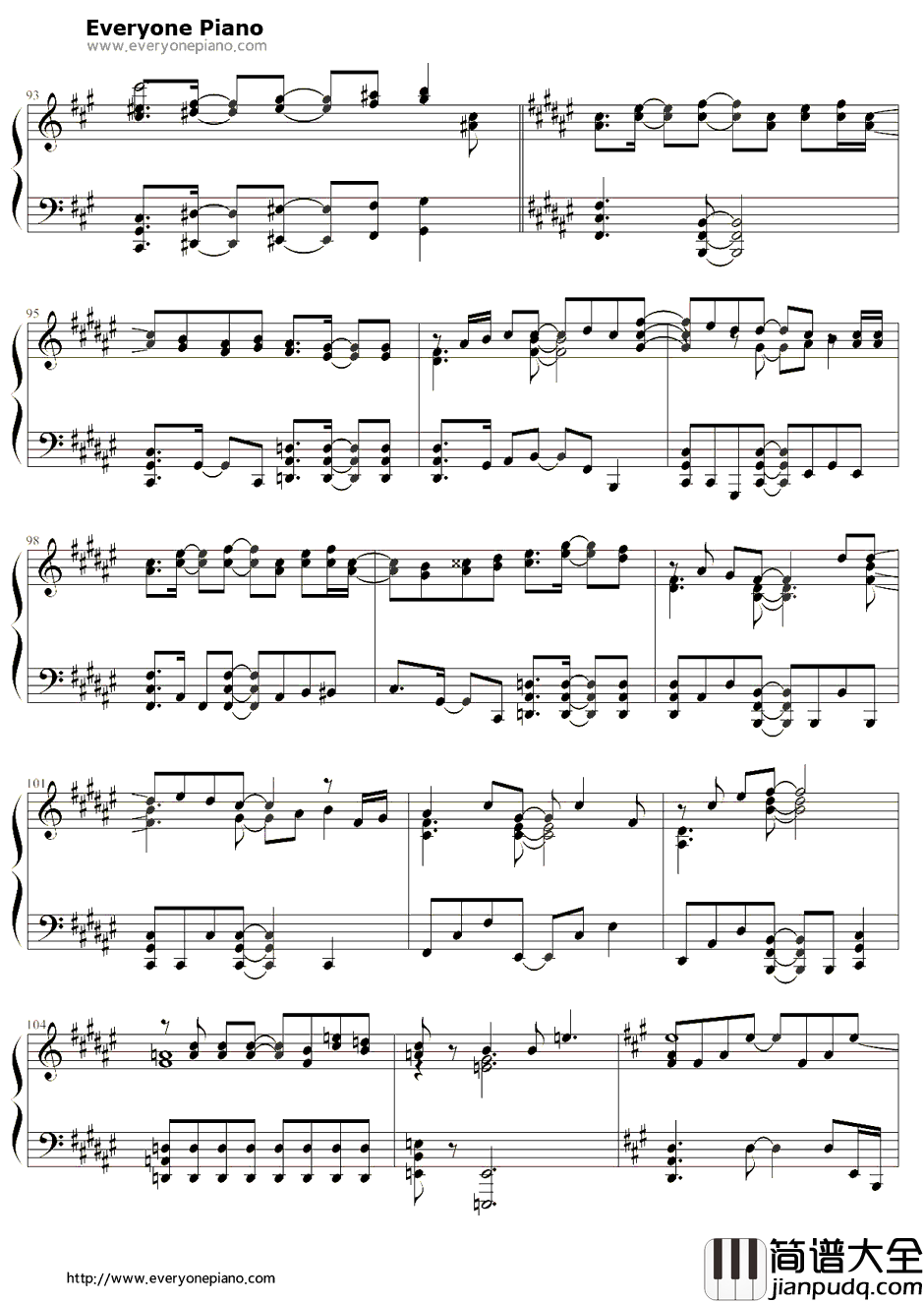 Knocking_on_the_mind钢琴谱_圣川真斗(铃村健一)_歌之王子殿下第一季圣川真斗角色歌