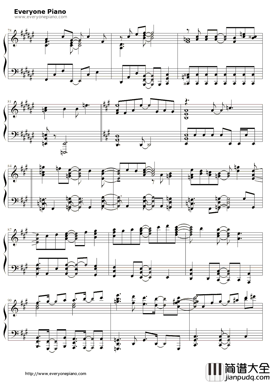 Knocking_on_the_mind钢琴谱_圣川真斗(铃村健一)_歌之王子殿下第一季圣川真斗角色歌