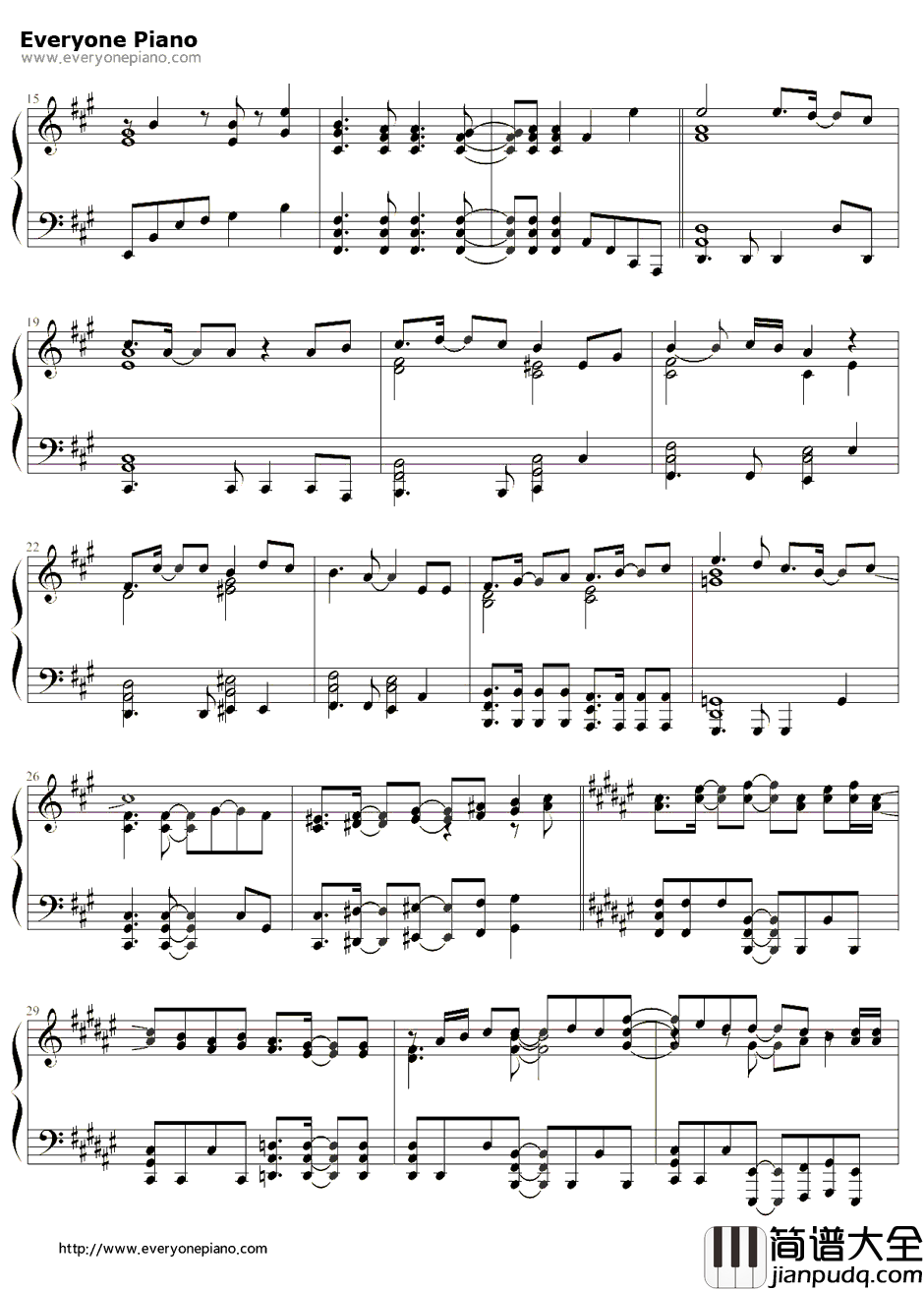 Knocking_on_the_mind钢琴谱_圣川真斗(铃村健一)_歌之王子殿下第一季圣川真斗角色歌