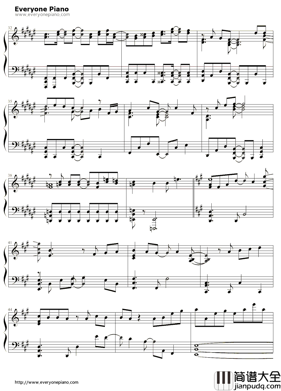 Knocking_on_the_mind钢琴谱_圣川真斗(铃村健一)_歌之王子殿下第一季圣川真斗角色歌