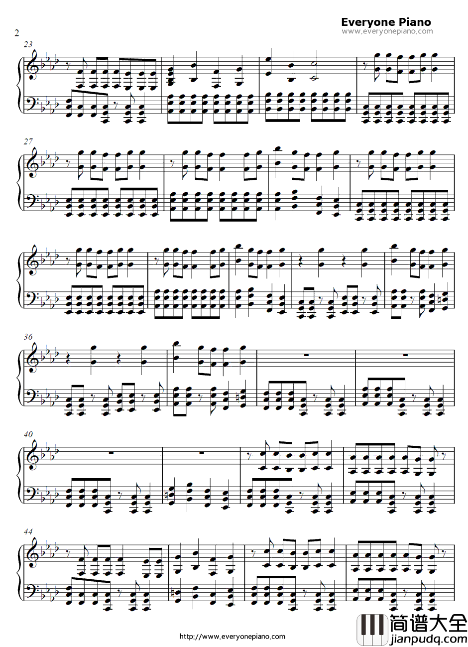 Monster钢琴谱_Skillet