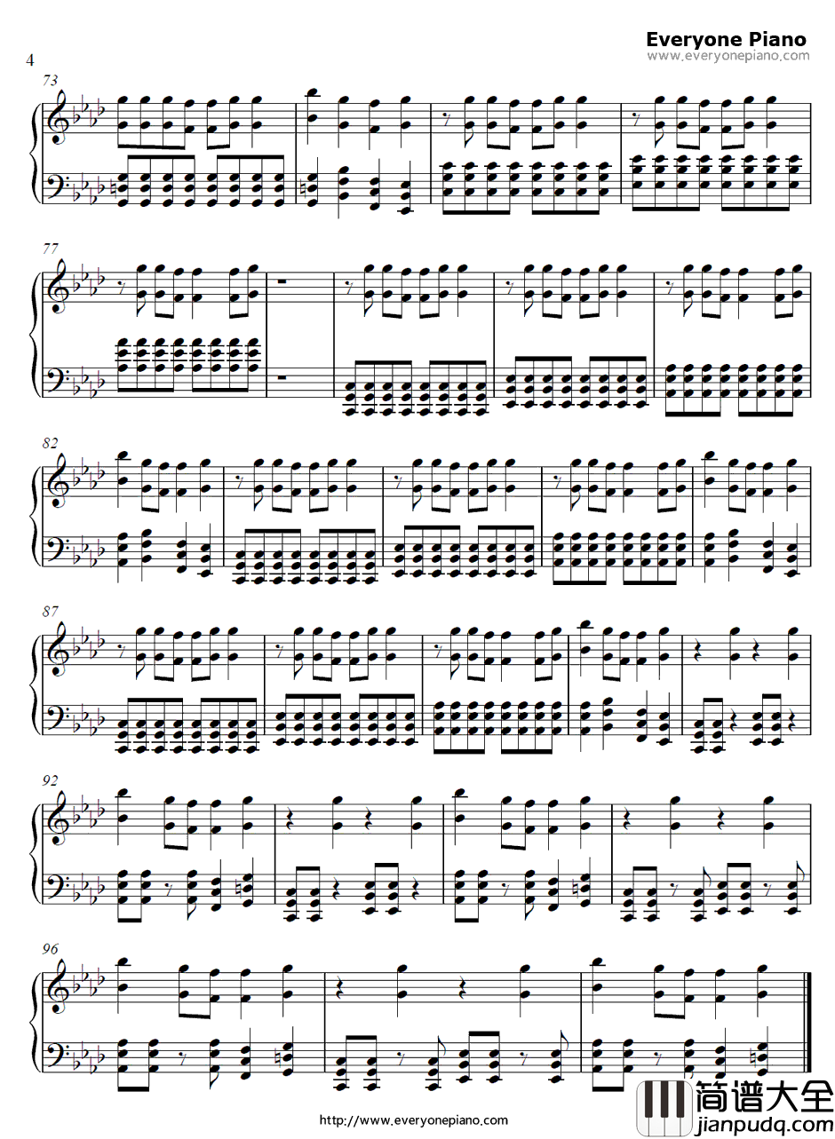 Monster钢琴谱_Skillet