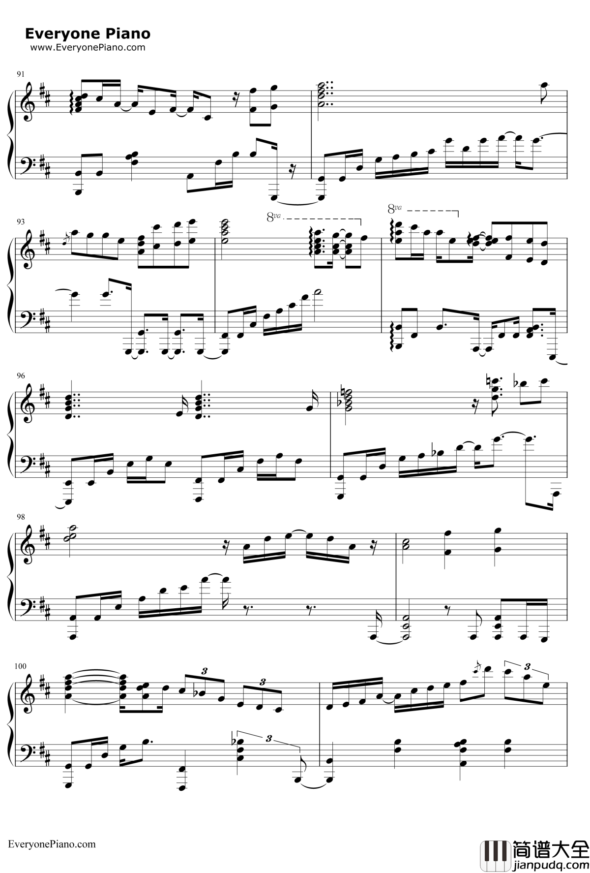 Pianissimo钢琴谱_初音ミク