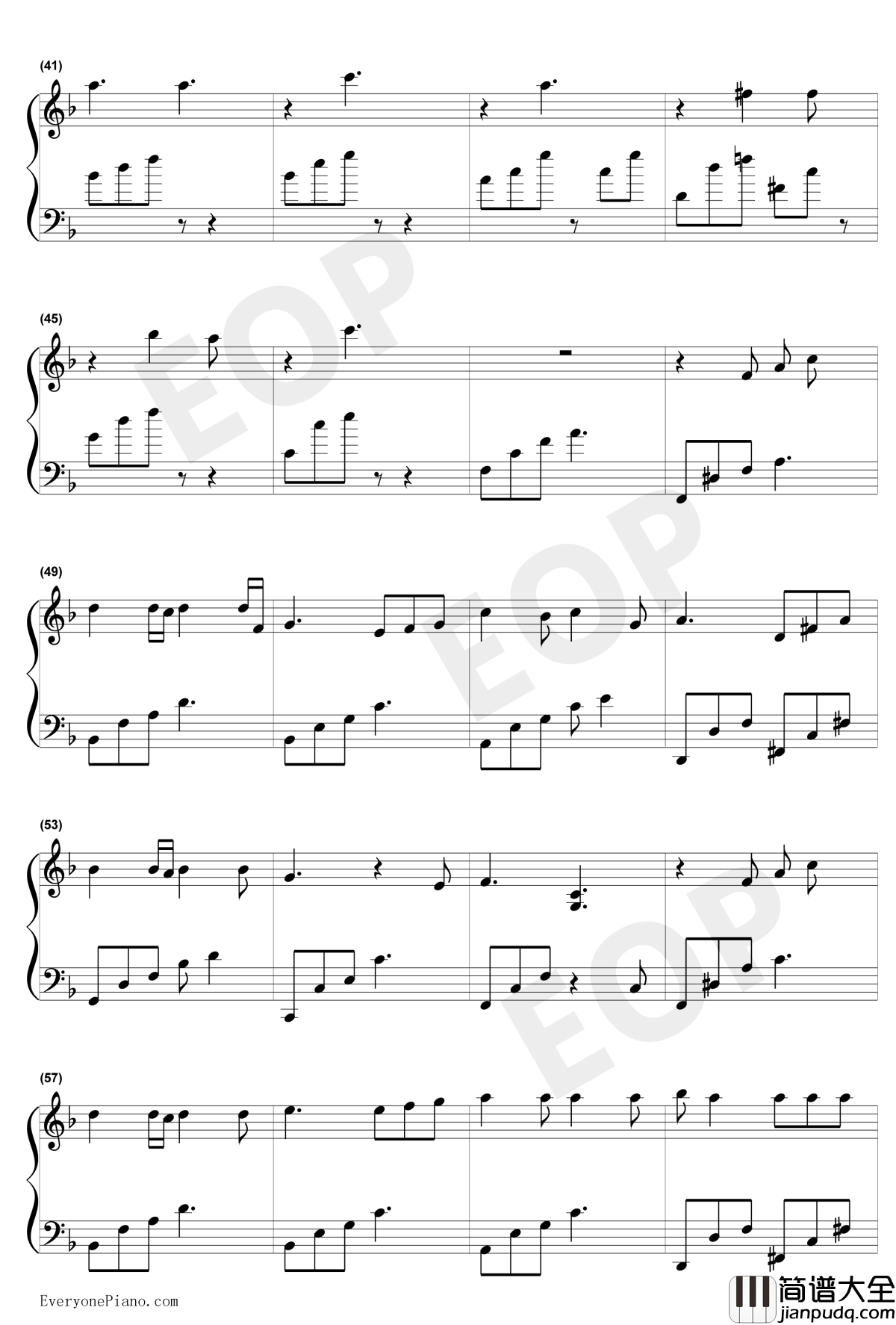 我们不是说好了吗钢琴谱_彭于晏白百何_分手合约主题曲