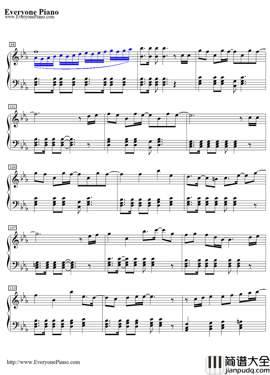 Crystal_Time钢琴谱_一之濑时也（宫野真守）_歌之王子殿下角色歌