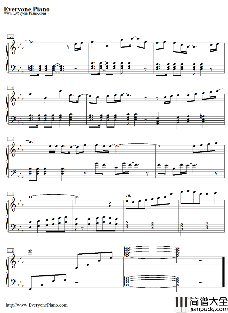 Crystal_Time钢琴谱_一之濑时也（宫野真守）_歌之王子殿下角色歌