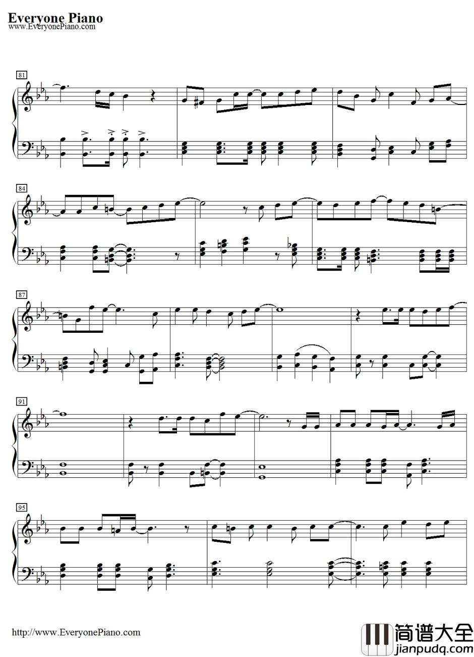 Crystal_Time钢琴谱_一之濑时也（宫野真守）_歌之王子殿下角色歌