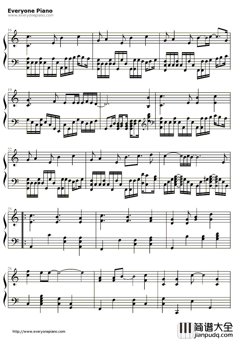 KINGS钢琴谱_angela