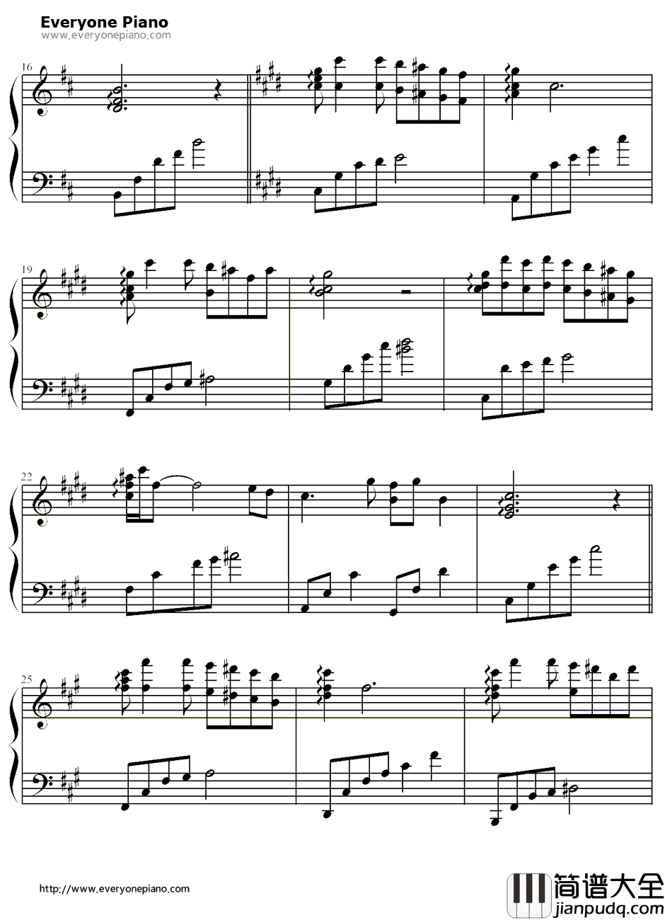 九儿钢琴谱_韩红_红高粱ED