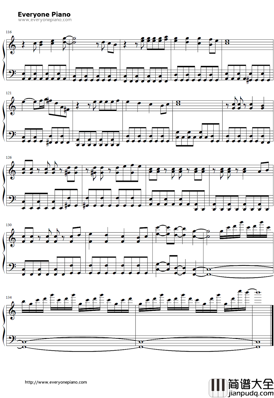 キミの梦を见ていた钢琴谱_岚