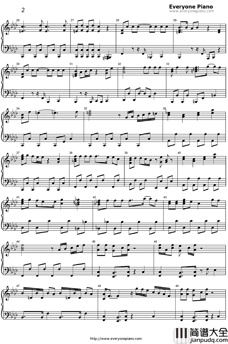 摩诃不思议アドベンチャー钢琴谱_高桥洋树_七龙珠主题曲