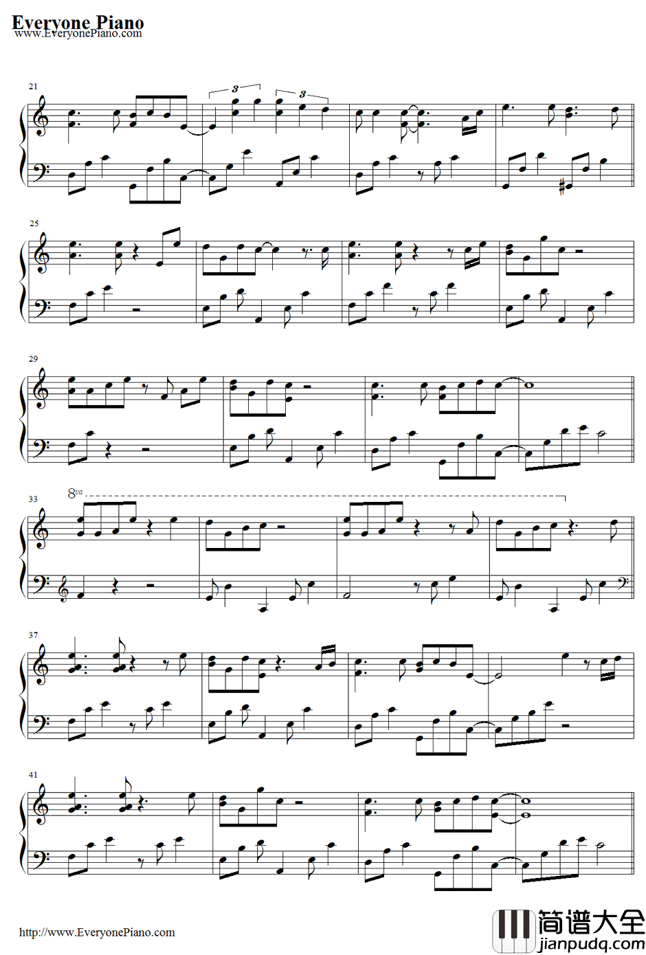 Hear_Me_Cry钢琴谱_CAGNET_恋爱世纪OST