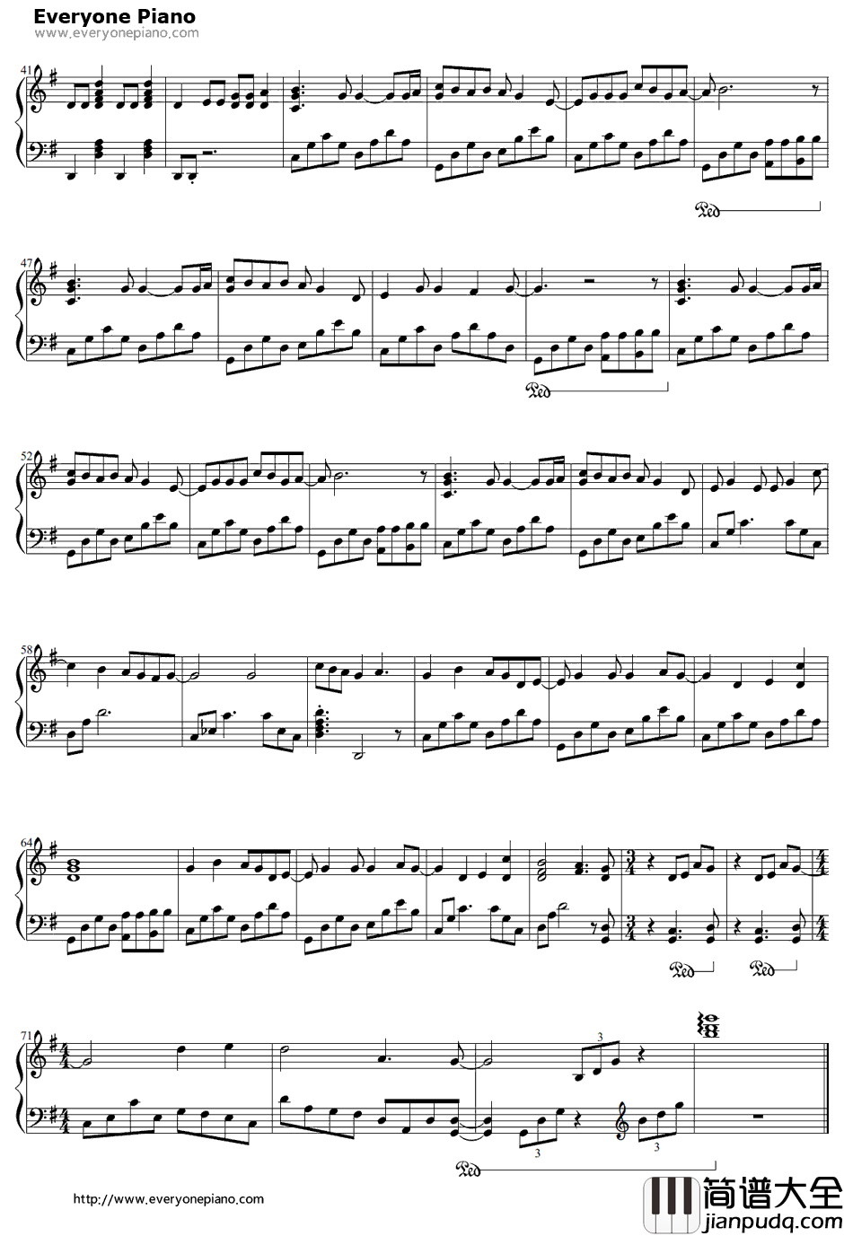 Q&Aリサイタル钢琴谱_户松遥_邻座的怪同学OP