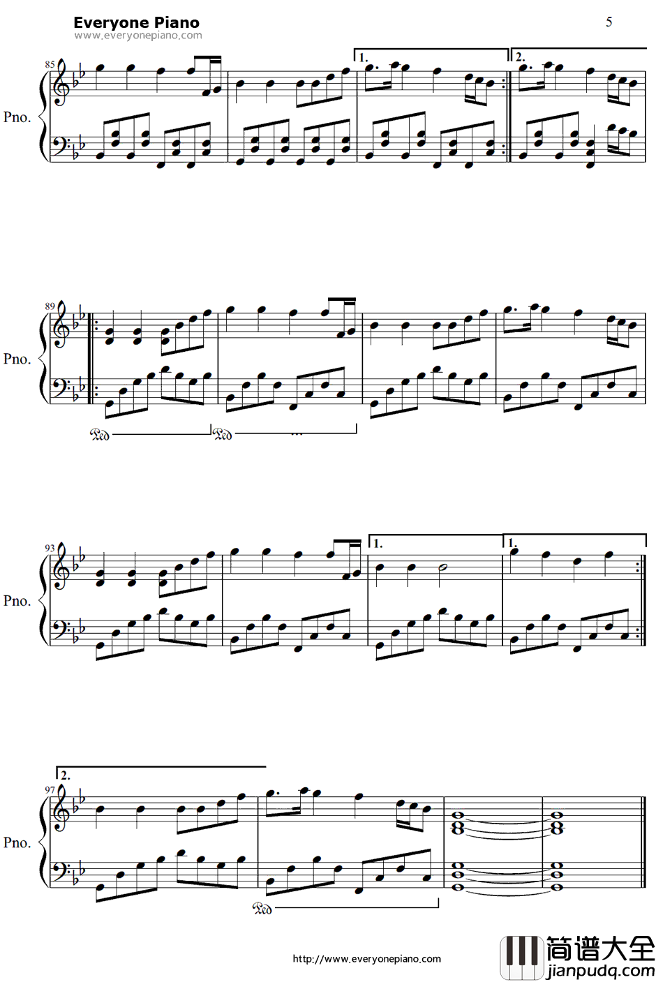 Hey_Brother钢琴谱_Avicii