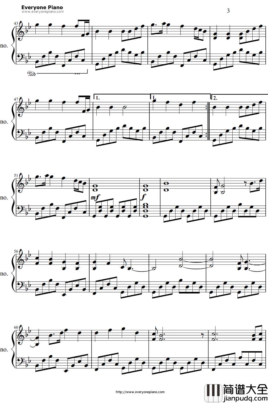 Hey_Brother钢琴谱_Avicii