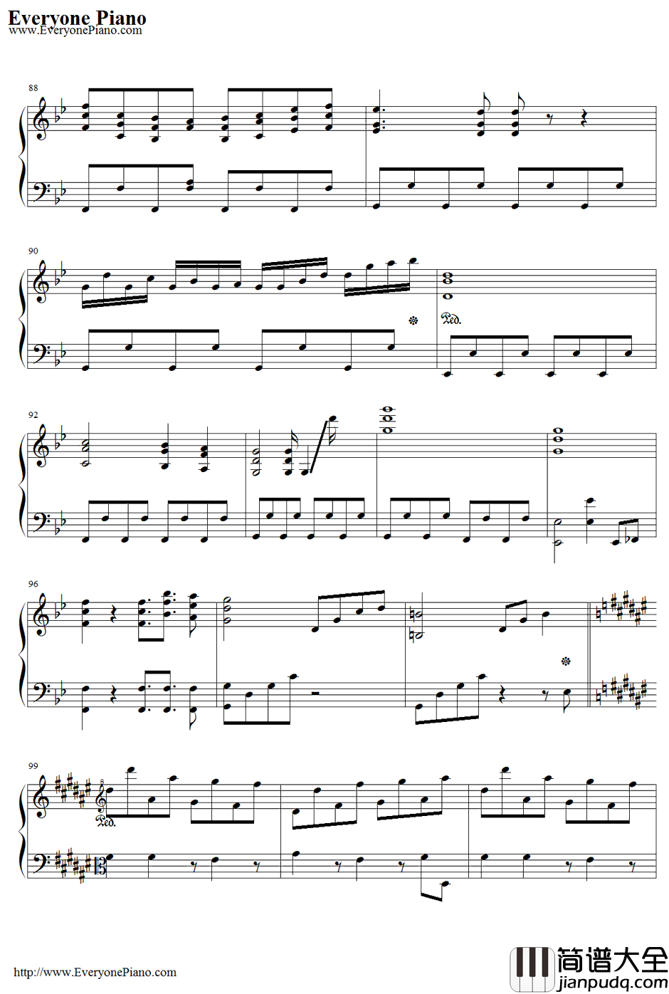 神さびた古戦场～SuwaFoughtenField钢琴谱_八坂神奈子_东方风神录～MountainofFaith主题曲