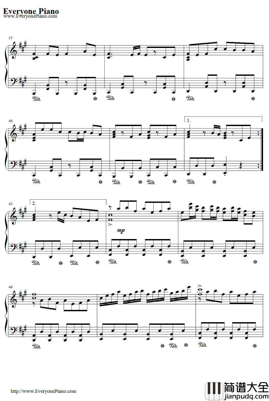 隅田川夏恋歌钢琴谱_seiya_muraifeat.ALT_JubeatOST