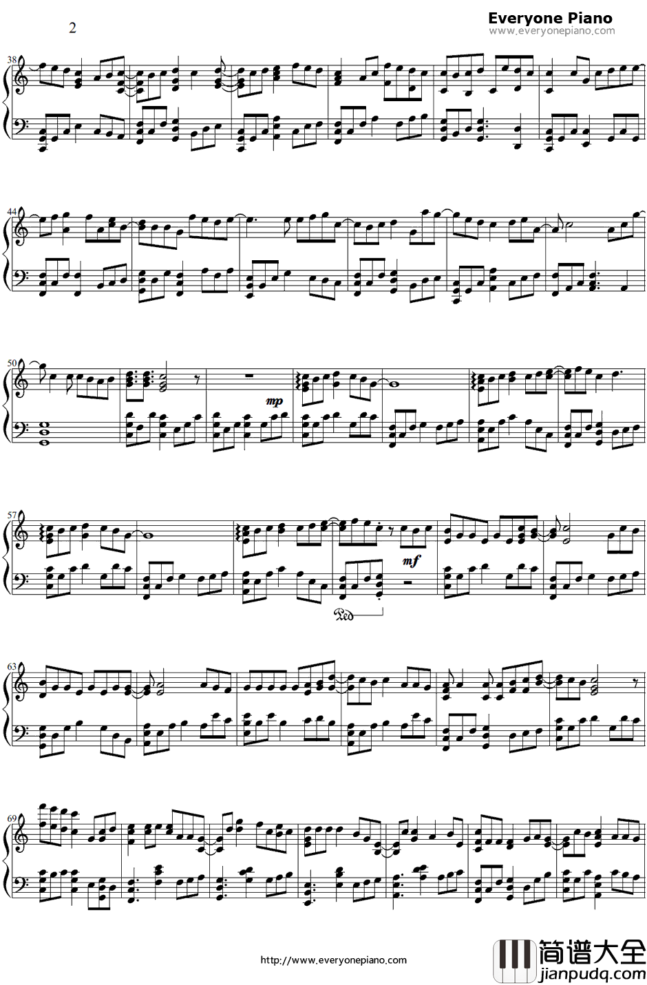 仆たちの歌钢琴谱_佐香智久_绝园的暴风雨ED2