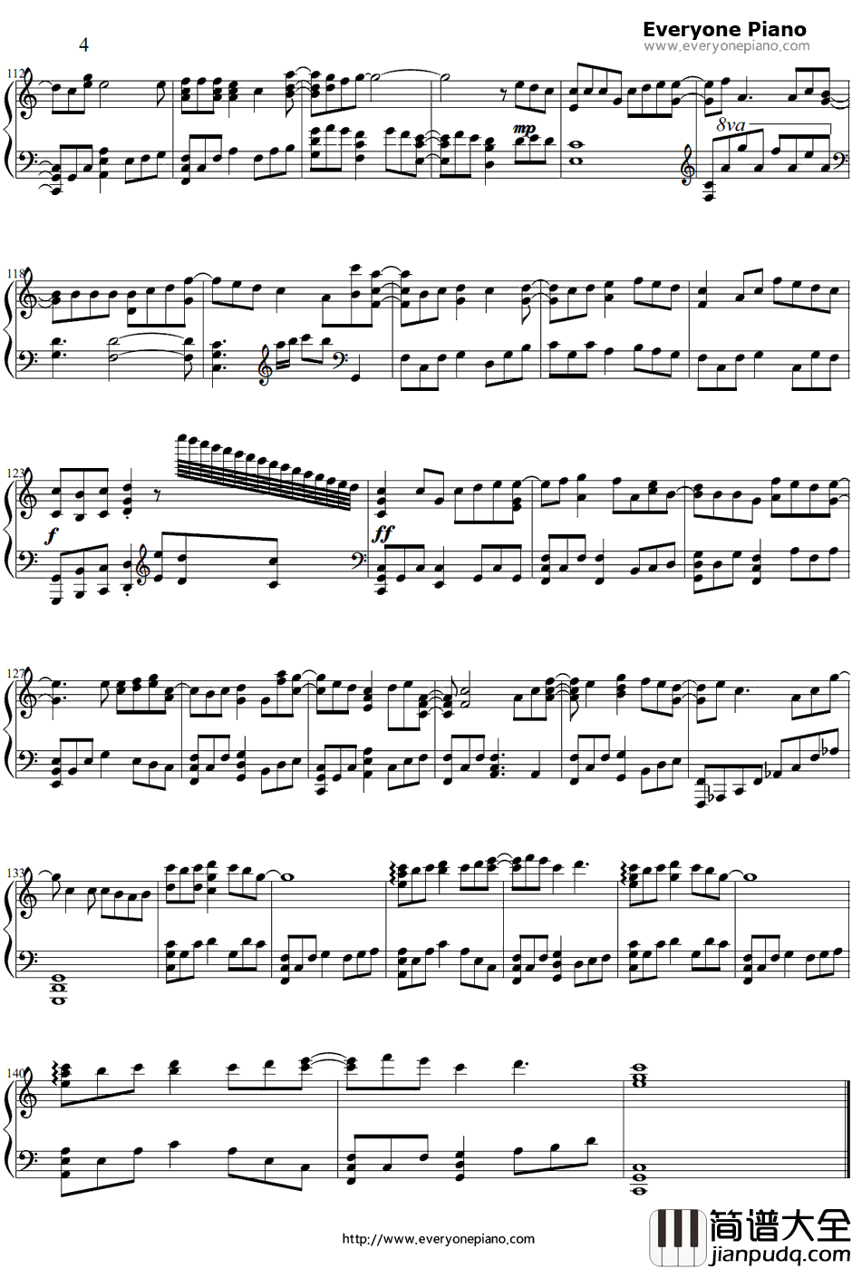 仆たちの歌钢琴谱_佐香智久_绝园的暴风雨ED2